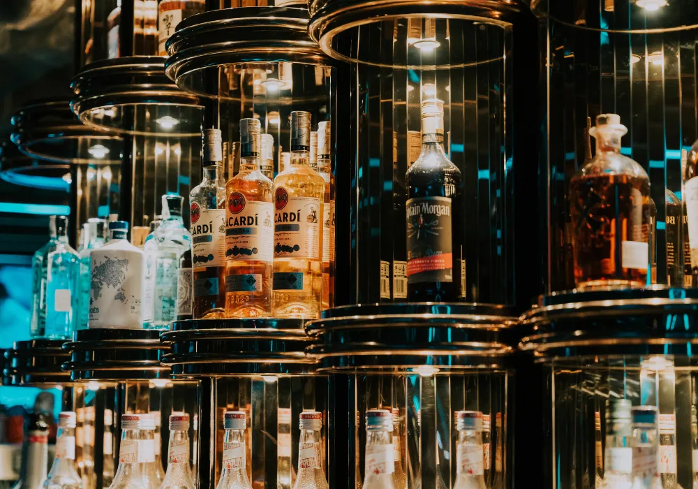 The back bar at Azura