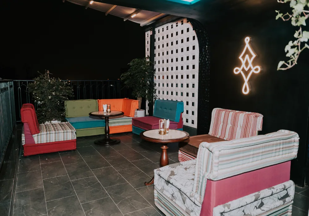 The rooftop outdoor cinema