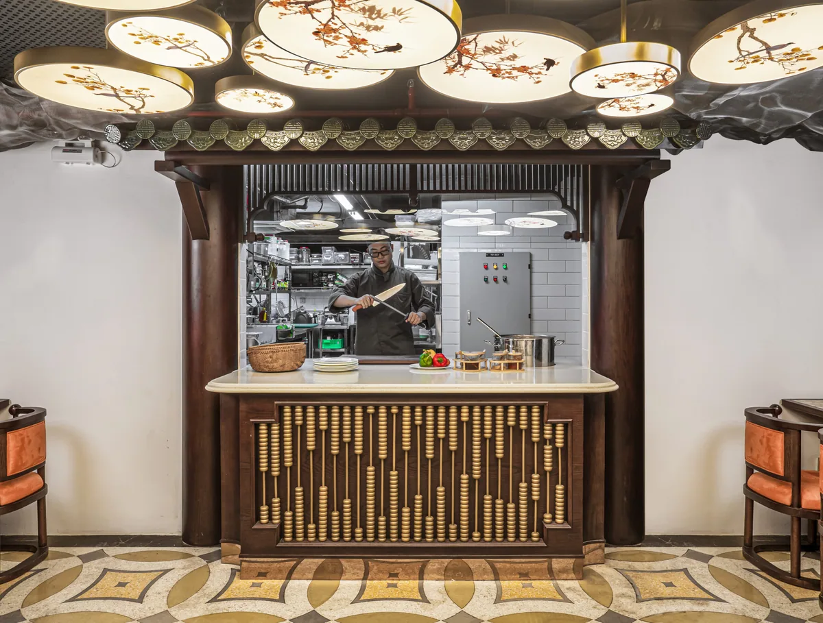 The reception desk